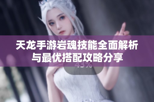 天龙手游岩魂技能全面解析与最优搭配攻略分享